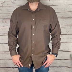 Daniel Cremieux Brown Button up Richard Shirt